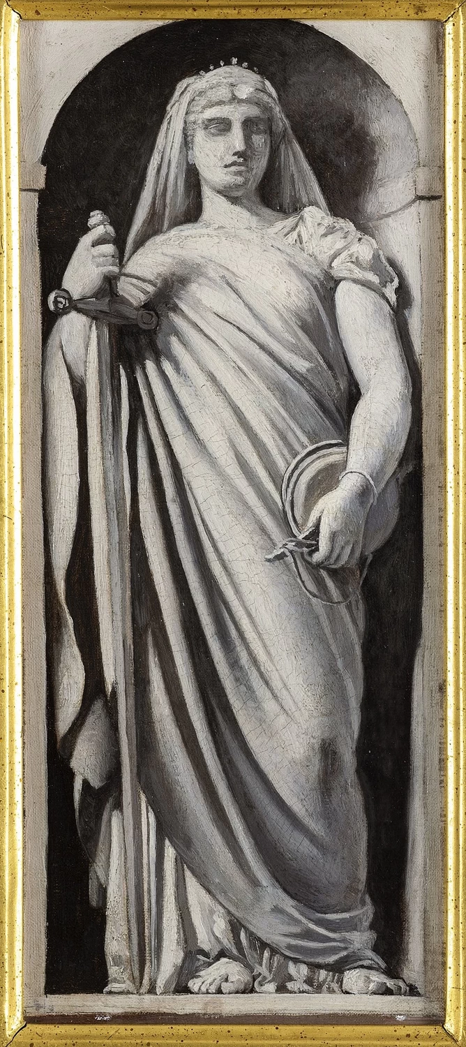 Léon Bonnat - Schizzo per l'aula della Cour des Assises del Palais de Justice di Parigi. La giustizia, Musée des Beaux, Arts de la ville de Paris